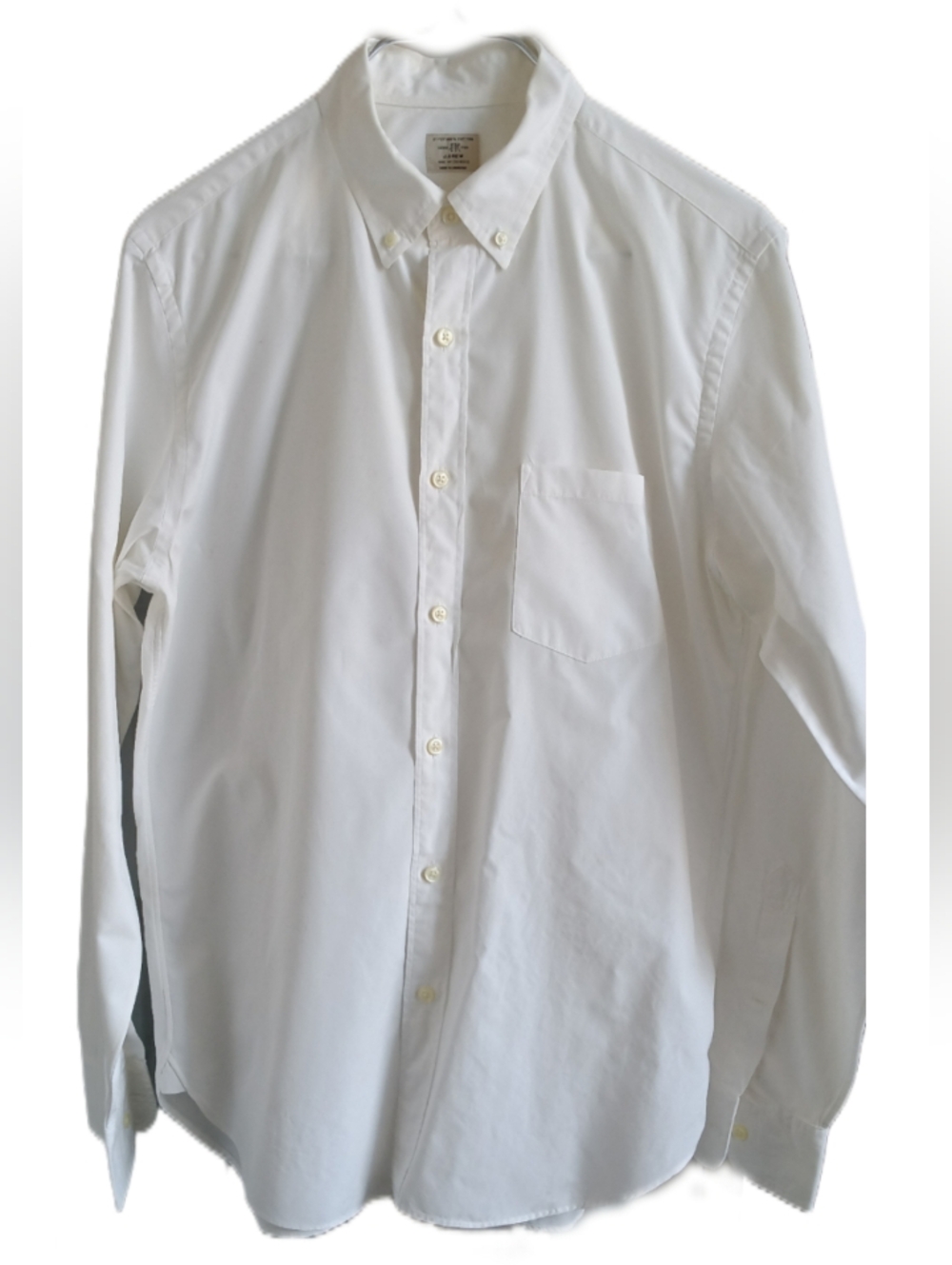 J.Crew Classic Men's White Button-Down Shirt